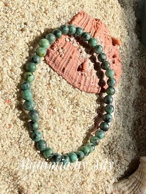 Alquimia Turquoise-Green Beaded Gemstone Bracelet